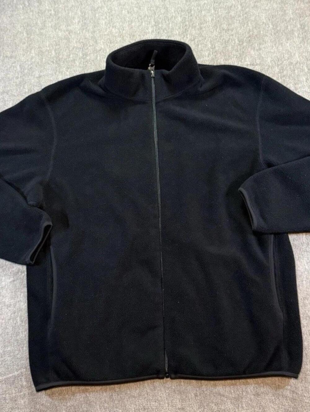Uniqlo Women’s Fleece Jacket-Medium/Black/ Pockets/Full Zip